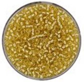 9660-114 Jap. Miyukirocailles - 2,2mm - silverlined gold - 12 gram