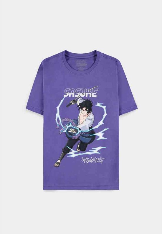 Naruto Shippuden Tshirt Homme -XL- Sasuke Violet