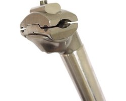 Humpert Zadelpen Vast 25,4 x 350 mm Aluminium Zilver
