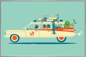 JUNIQE - Poster met kunststof lijst Party In The Back -13x18 /Ivoor &