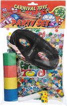 Carnival Toys Feestset Junior Papier Zwart 4-delig