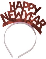 Carnival Toys Haarband Happy New Year Dames Rood One-size