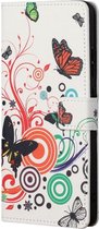 Xiaomi Redmi 10 Hoesje Portemonnee Book Case met Butterfly Print