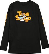Looney Tunes Space Jam: A New Legacy Kinder Longsleeve shirt -Kids 110/116- Tune Squad Logo Zwart