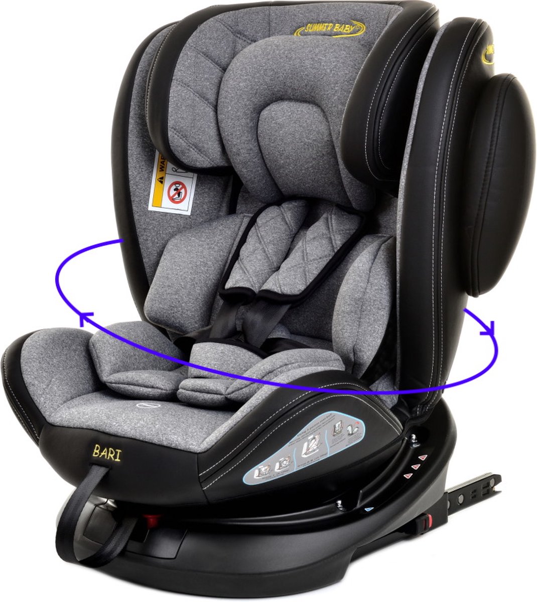 Summer Baby Bari Grey 360° Isofix 0-36 kg Autostoel
