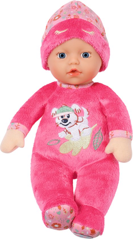BABY born Sleepy voor Babies Roze met Hondopdruk – Babypop 30 cm