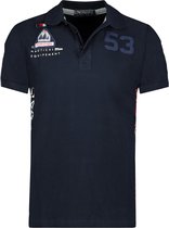 Geographical Norway Polo Kupcorn Blauw - XL