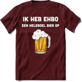 Ik Heb EHBO T-Shirt | Bier Kleding | Feest | Drank | Grappig Verjaardag Cadeau | - Burgundy - XXL