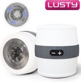 BESTSELLER: Lusty Vibrerende Masturbator - 12 Standen - USB-oplaadbaar - Sexspeeltje voor mannen - Sex toys voor hem - Stroker