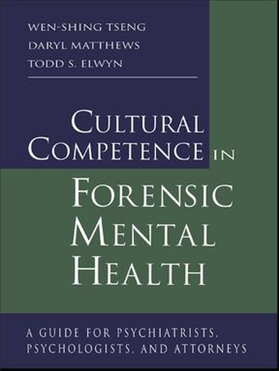Cultural Competence in Forensic Mental Health - cover
