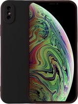 Smartphonica iPhone Xs Max siliconen hoesje - Zwart / Back Cover