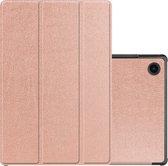 Hoesje Geschikt voor Samsung Galaxy Tab A8 Hoesje Case Hard Cover Hoes Book Case - Rosé goud
