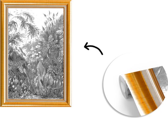 Papier Peint - Papiers Papier peint photo Art - Peintre - Or - Cadre - Largeur 160 cm x Hauteur 240 cm