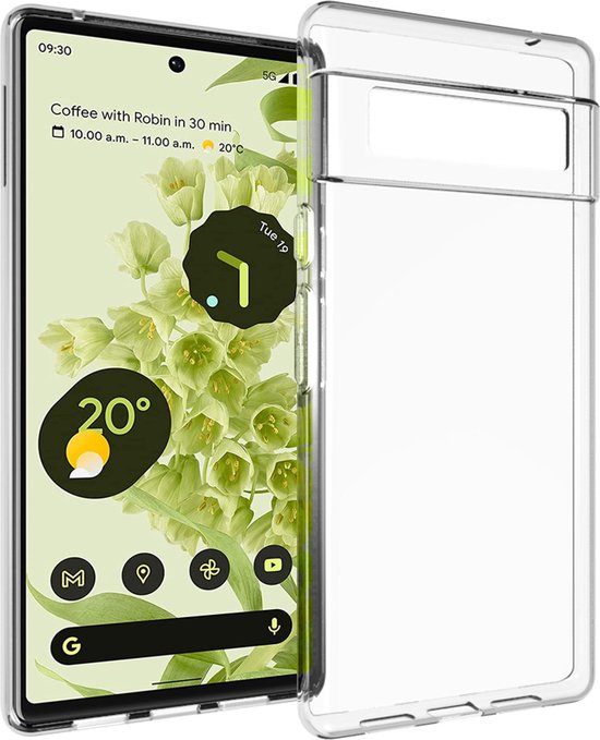 Accezz Hoesje Geschikt voor Google Pixel 6 Pro Hoesje Siliconen - Accezz Clear Backcover - Transparant