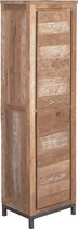 Tower living | venetie kast met 2 deurtjes | teakhout | bruin | 50 x 40 x 180 (h) cm