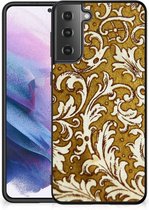Hoesje maken Geschikt voor Samsung Galaxy S21 Plus Smartphone Hoesje met Zwarte rand Barok Goud