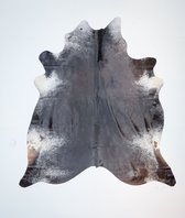 KOELAP Koeienhuid Vloerkleed - Bruin Gevlekt Salt & Pepper - 210 x 230 cm - 1004466