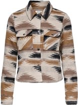 Only Jas Onllou Short Navajo Jacket Cc Otw 15246281 Eggnog/toasted Co Dames Maat - XS