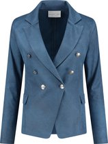 Helena Hart Blazer Rosa Biker in Indigo in M