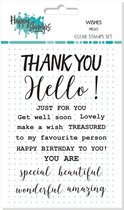 Wishes Hello Clear Stamps Set (866052)
