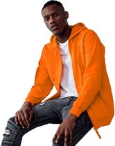 Oranje vest/jasje met capuchon voor heren - Holland feest kleding - Supporters/fan artikelen XL (44/54)