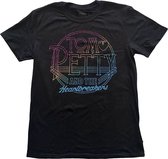 Tom Petty And The Heartbreakers - Circle Logo Heren T-shirt - M - Zwart