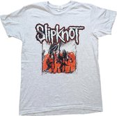 Slipknot Heren Tshirt -M- Self Titled Grijs