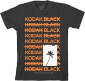 Kodak Black Heren Tshirt -S- Palm Zwart