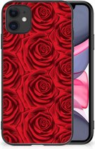 TPU Bumper Geschikt voor iPhone 11 GSM Hoesje met Zwarte rand Red Roses