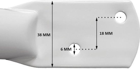 Kozijnbeugel Wit 38 cm van Sevilux — afbeelding 5