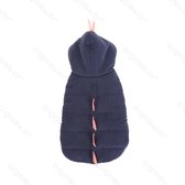 Three Layers hondenjasje met Hoodie L35Cm Dusty blauw