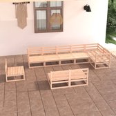 Decoways - 9-delige Loungeset massief grenenhout