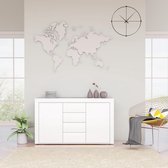 Decoways - Dressoir 120x36x69 cm spaanplaat wit