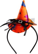 Carnival Toys Diadeem Heksenhoed Junior 9 Cm Polyester Oranje