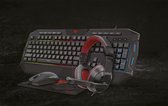 HAVIT Gaming Combo Kit 4 in 1  QWERTY Toetsenbord, Koptelefoon, Muis, Muismat - Mechanisch Gaming Toetsenbord Bedraad - Game keyboard met kabel - Led RGB verlichting - KB501CM