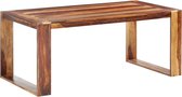 Decoways - Eettafel 180x90x76 cm massief sheeshamhout