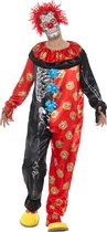 Monster & Griezel Kostuum | Day Of The Dead Clown | Man | Large | Halloween | Verkleedkleding