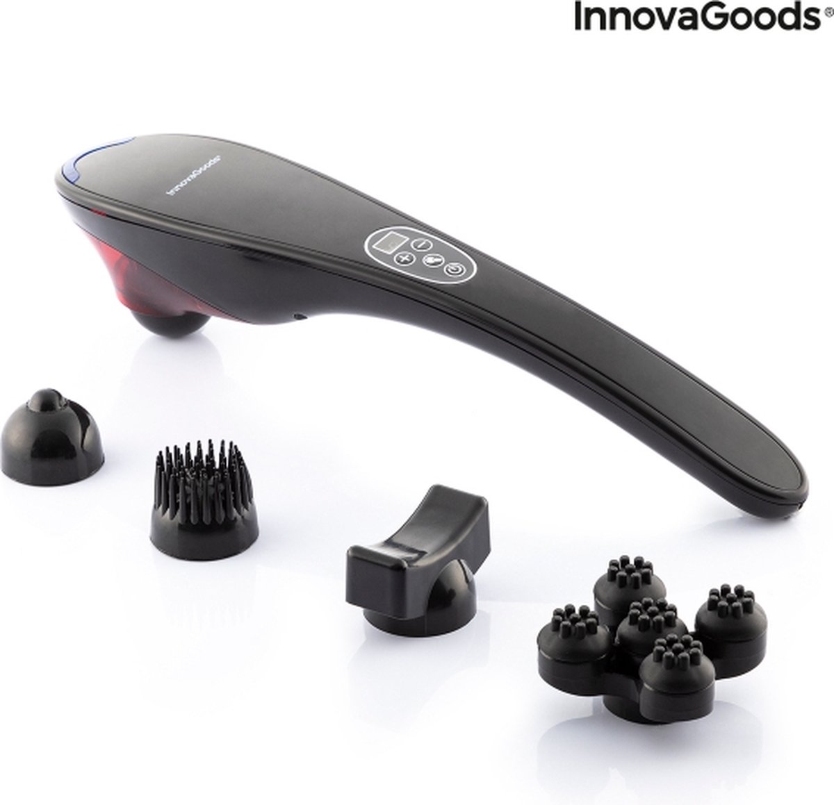 InnovaGoods Oplaadbare Handmassager Masfin - Handmassage apparaat - Massagekussen