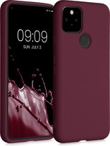 kwmobile telefoonhoesje voor Google Pixel 5 - Hoesje voor smartphone - Back cover in bordeaux-violet