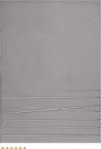 Navaris prikbord fotowand met lint - Fotohouder 70 x 50 cm - Fluwelen fotoprikbord - Voor foto's en ansichtkaarten - Inclusief punaises - Grijs