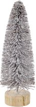 LuxuryLiving - Kerstboom - DKD Home Decor - Hout Kokosvezel - Besneeuwd - Wit - 7 x 7 x 21 cm