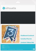 Silhouette | Zelfklevend Krijtbord Karton (Chalkboard Cardstock) | 6 vellen | UITLOPEND