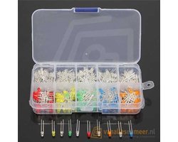 300 stuks 3mm led Assortiment box