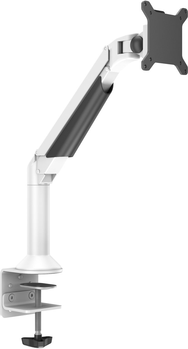 M VESA Gas Lift Arm Desk or Wall Basic White