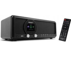 Ferguson Internet radio i351s+ zwart met BT Zender | Basreflex | Spotify Connect FM-| DAB+ |Tweerichtings BT | USB