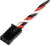 Revtec - Servo-kabel - Gedraaide kabel - Futaba - Connector man. - 22AWG / 60 Strengen - 30cm - 1 st