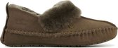 Warmbat Pantoffels Dames Sloffen / Instappers - Wol - Harde zool - Dichte hiel - Barinne - Beige - Maat 40