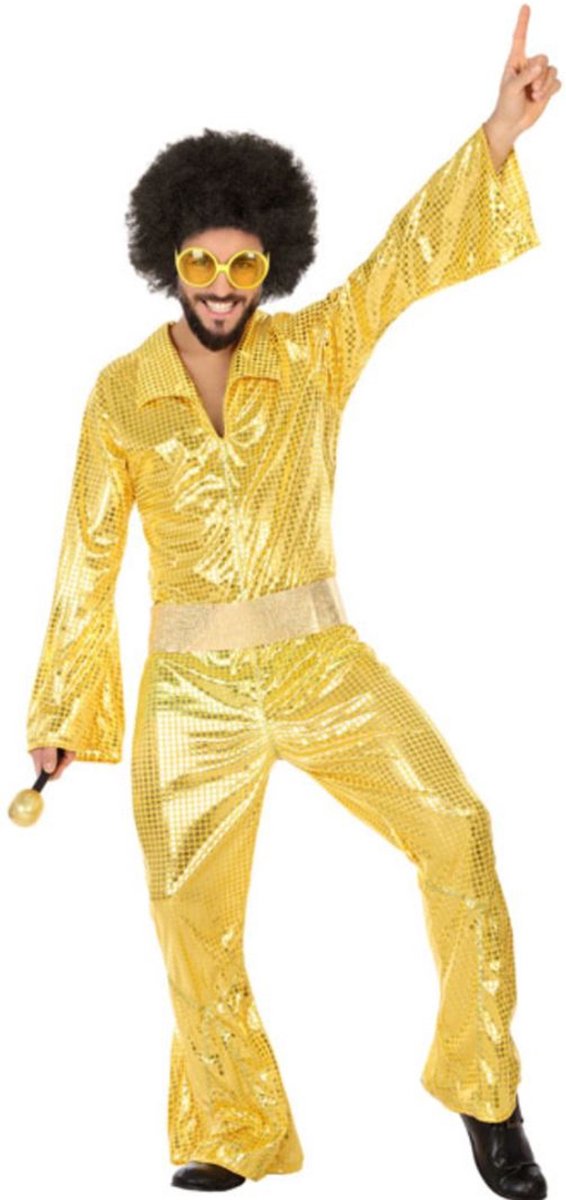 ATOSA - Goudkleurig discopak voor mannen - M / L