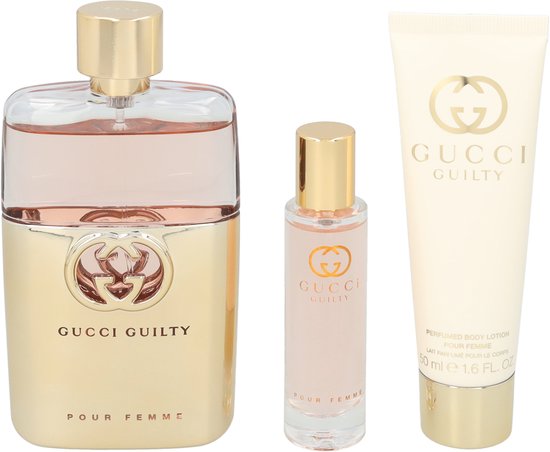 gucci guilty 3 piece set