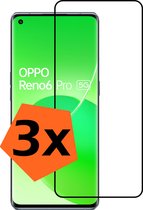 OPPO Reno 6 Pro Screenprotector Bescherm Glas - OPPO Reno 6 Pro Screen Protector Tempered Glass - 3x